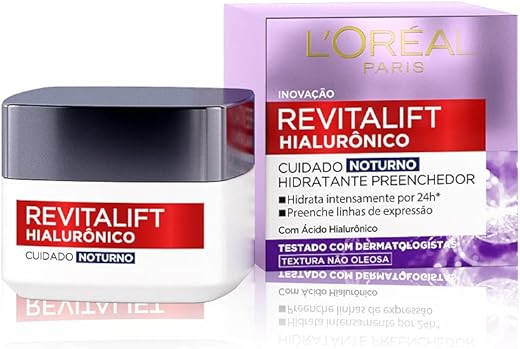 Avaliação do Creme Anti-idade L'Oréal Revitalift Hialurônico Noturno
