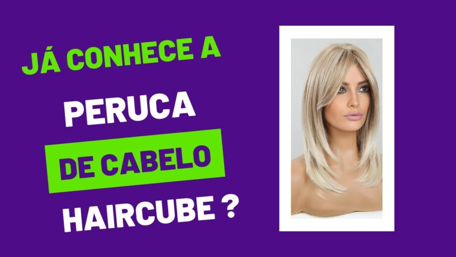 peruca loira da haircube